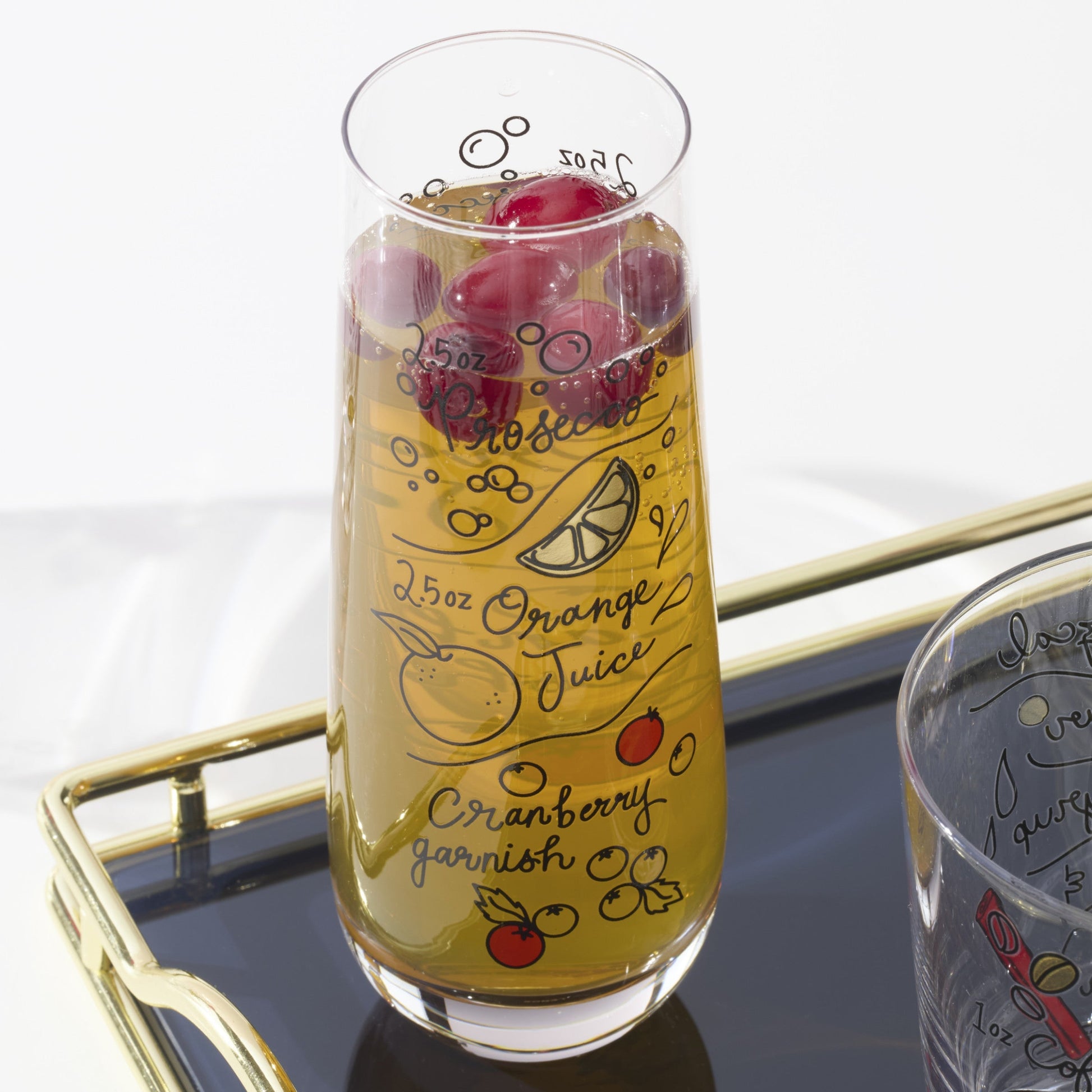 Make Merry Stemless Flute Glasses, Set of 4