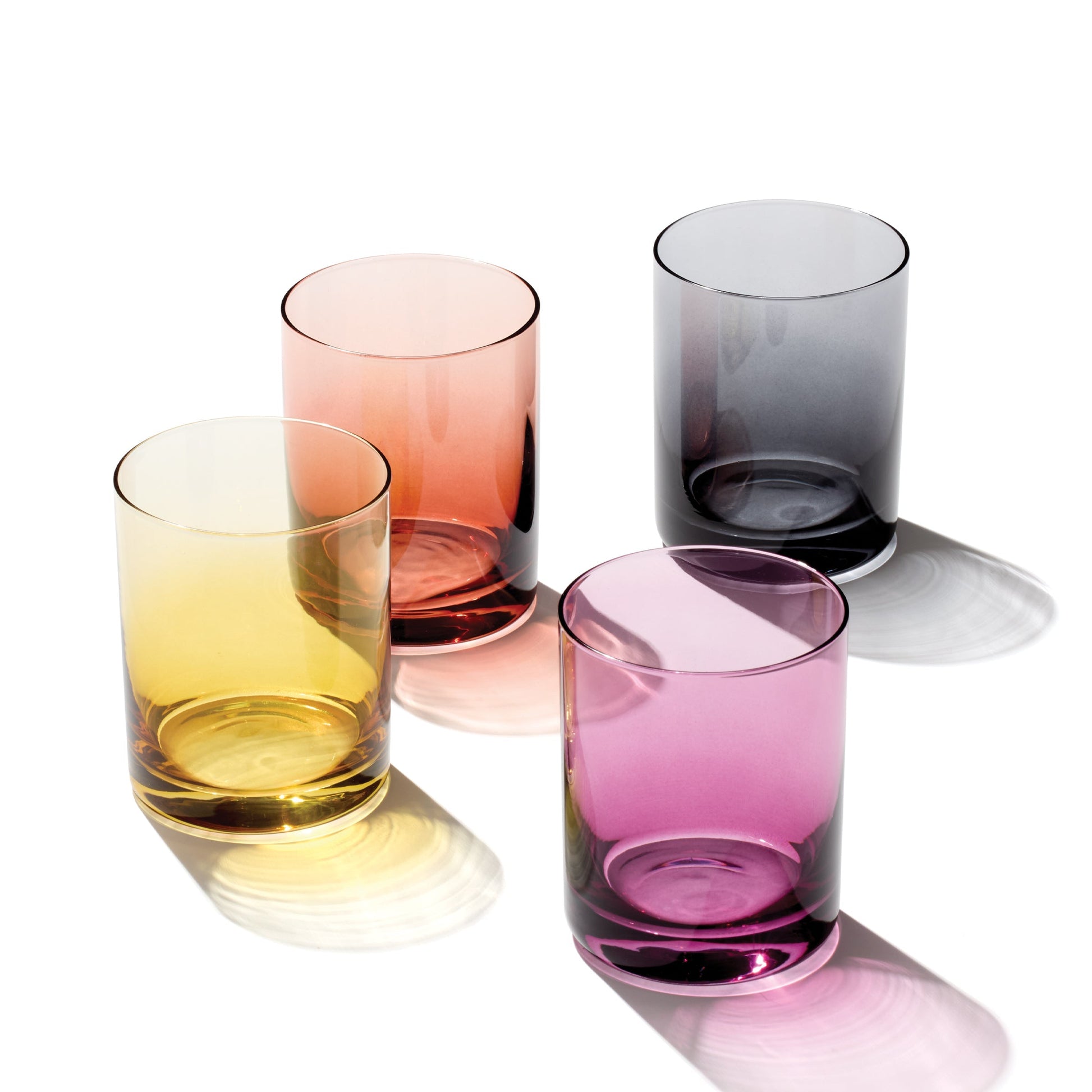 Golden Hour Double Old-Fashioned Glasses, Set of 4
