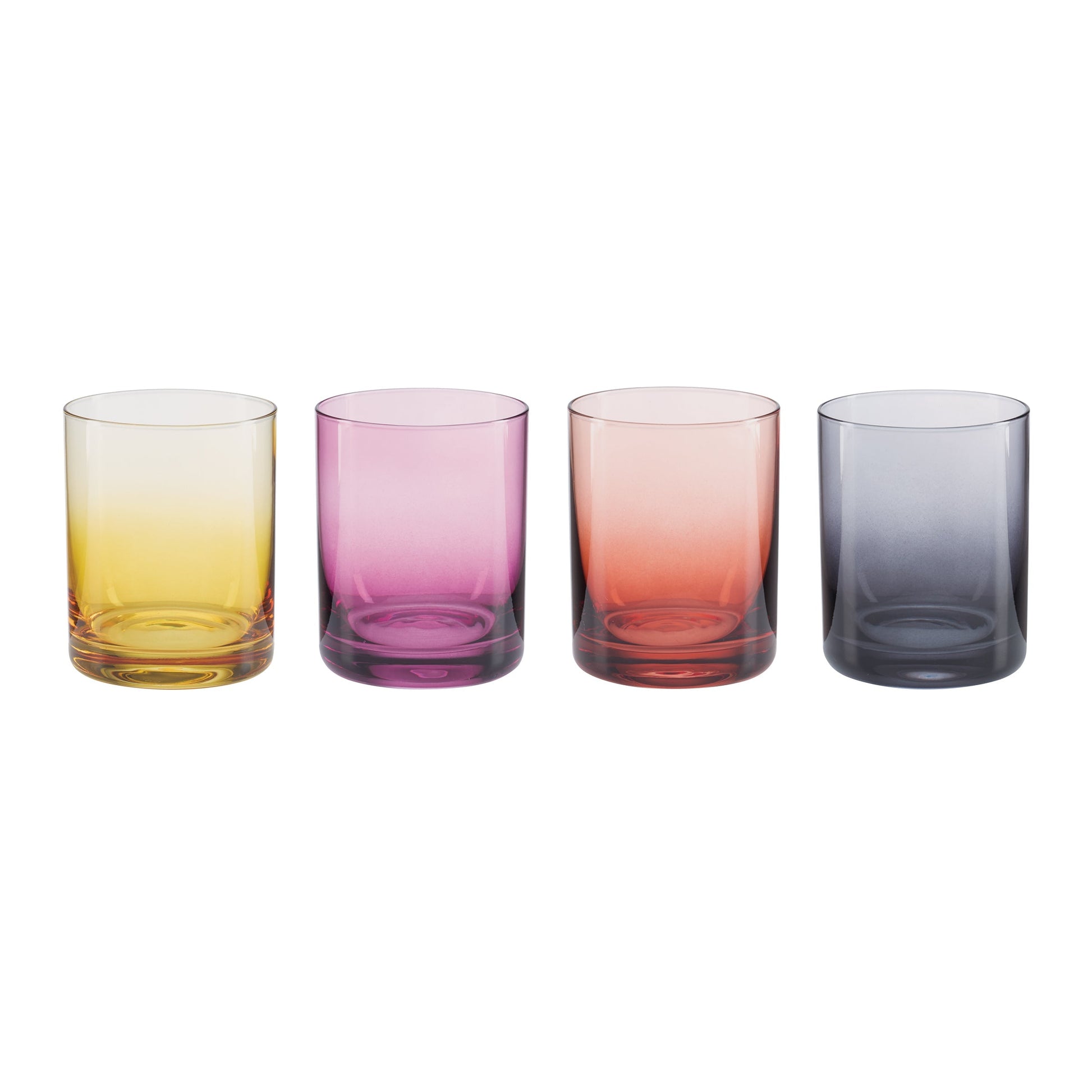 Golden Hour Double Old-Fashioned Glasses, Set of 4