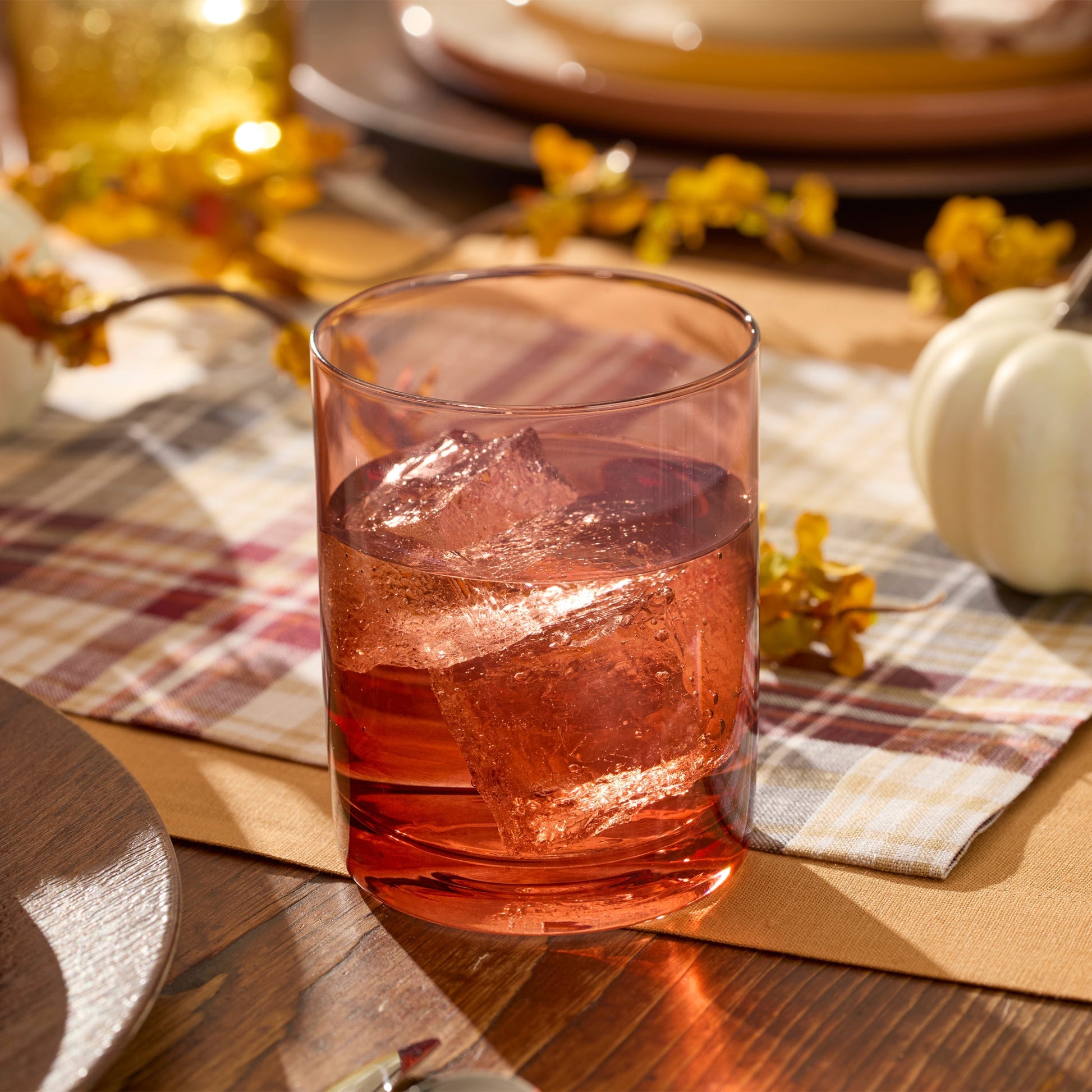 Golden Hour Double Old-Fashioned Glasses, Set of 4