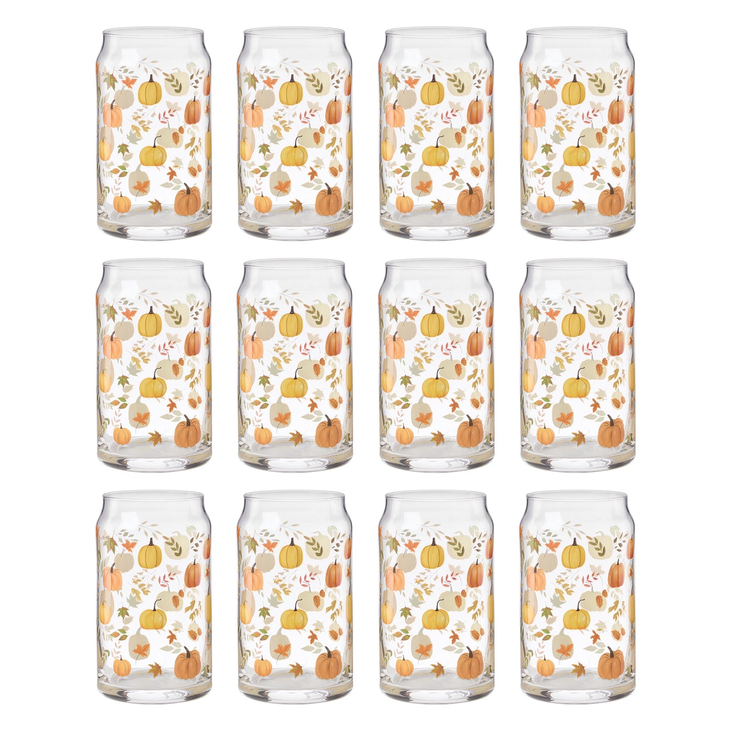 Harvest Can Cooler Glasses, Set of 12