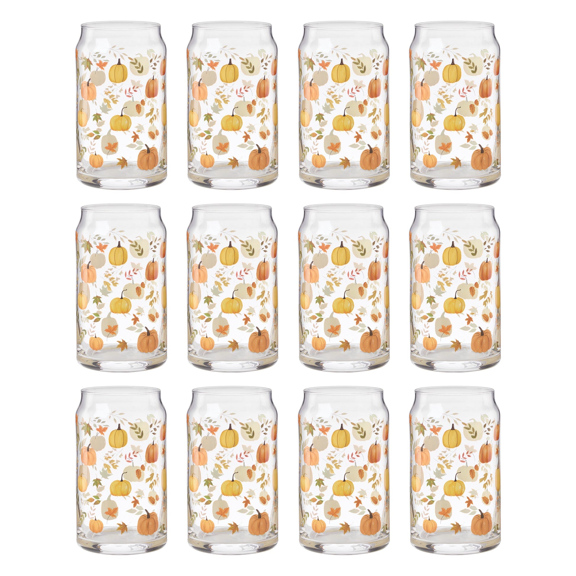 Harvest Can Cooler Glasses, Set of 12
