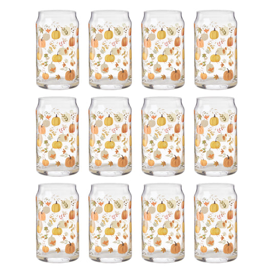 Harvest Can Cooler Glasses, Set of 12