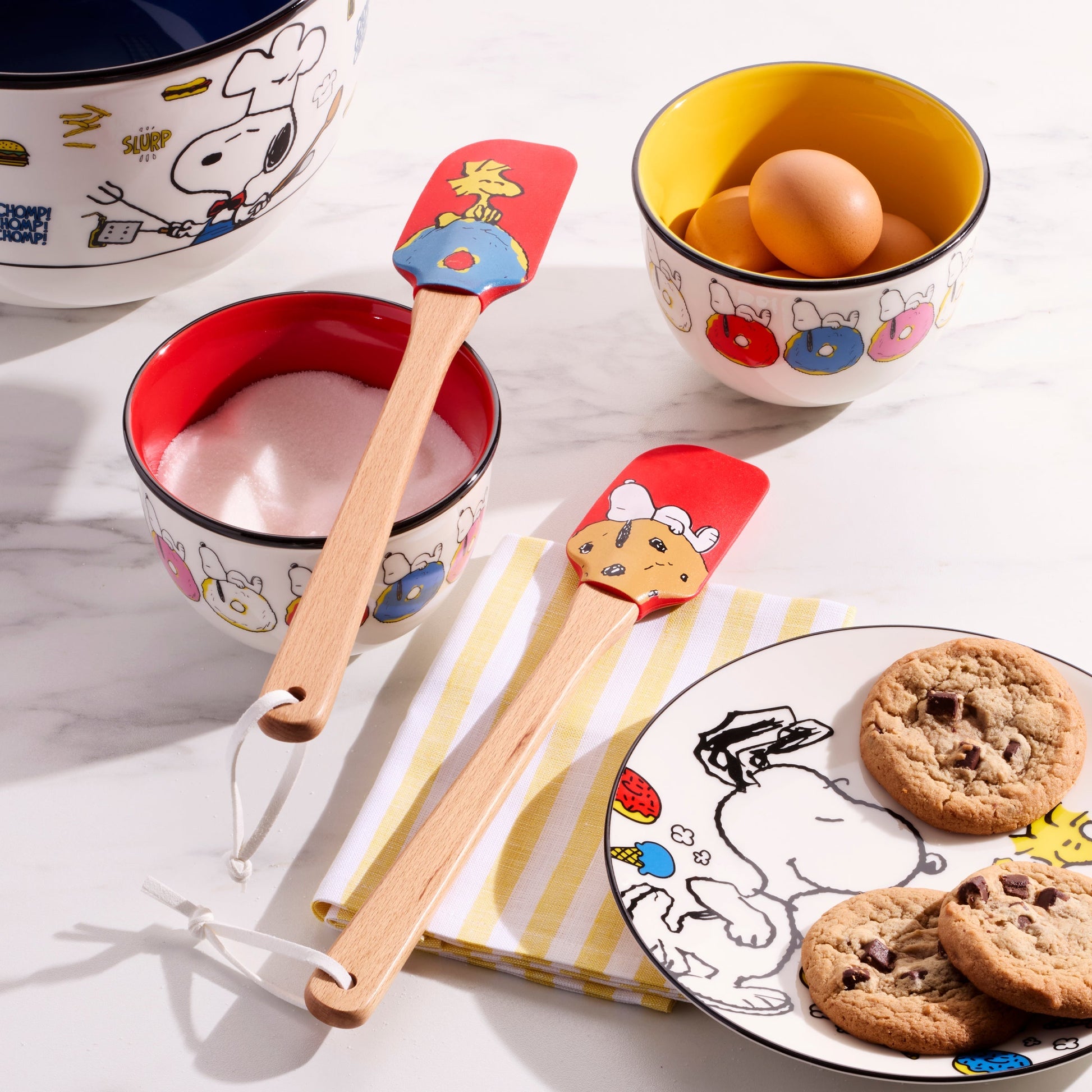 Chef Snoopy Red Spatulas, Set of 2