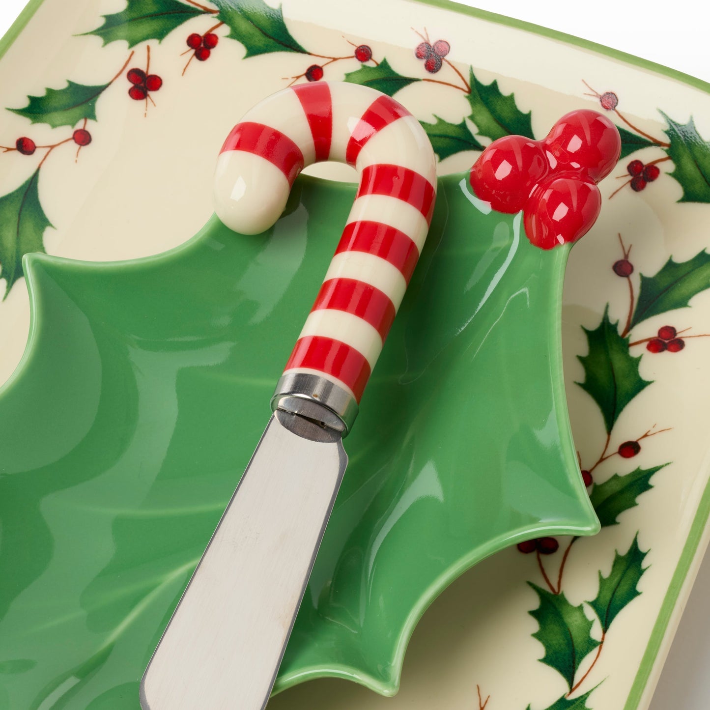 Holiday Tray Set with Spreader 3-Piece Set