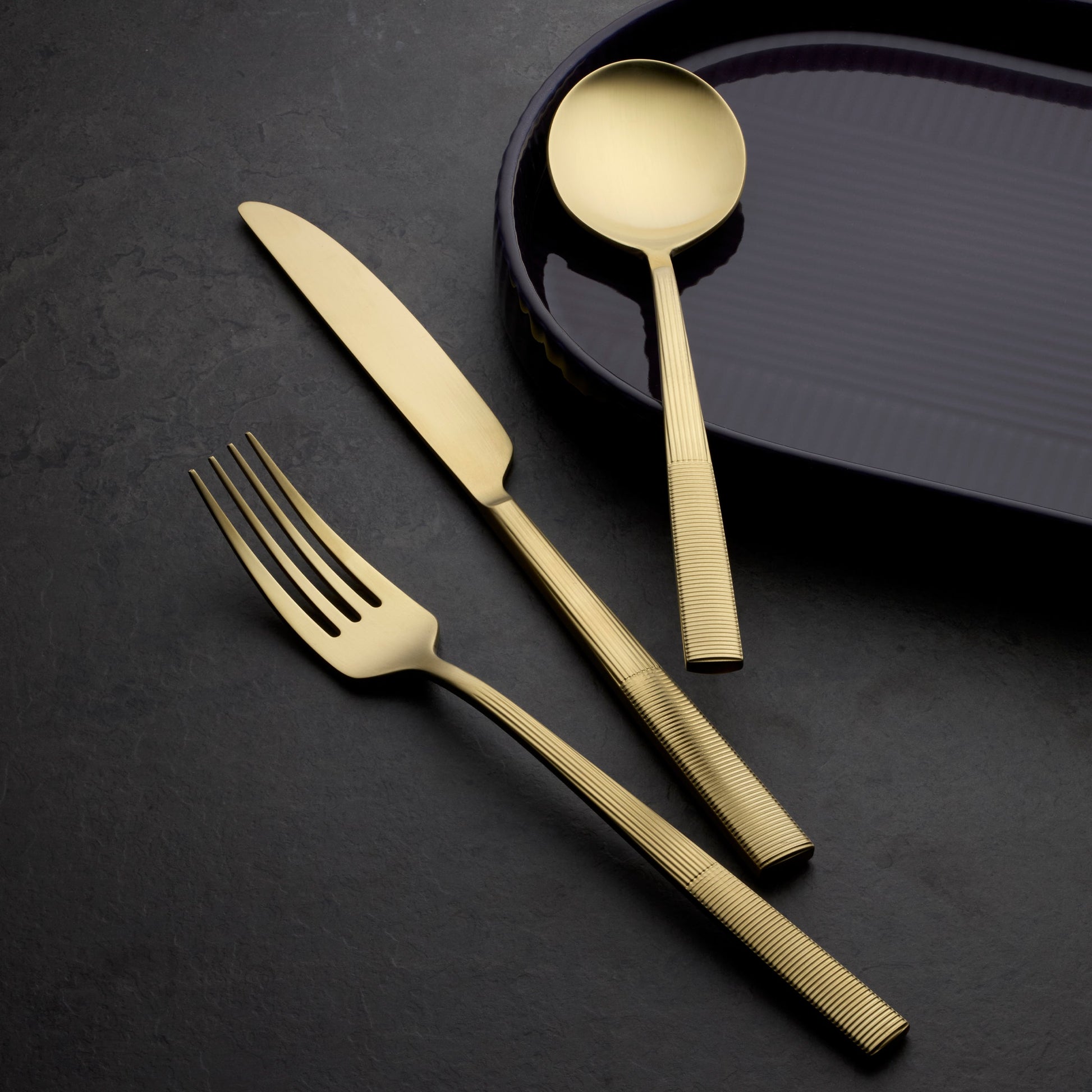 Modulus Champagne Satin 20-Piece Flatware Set
