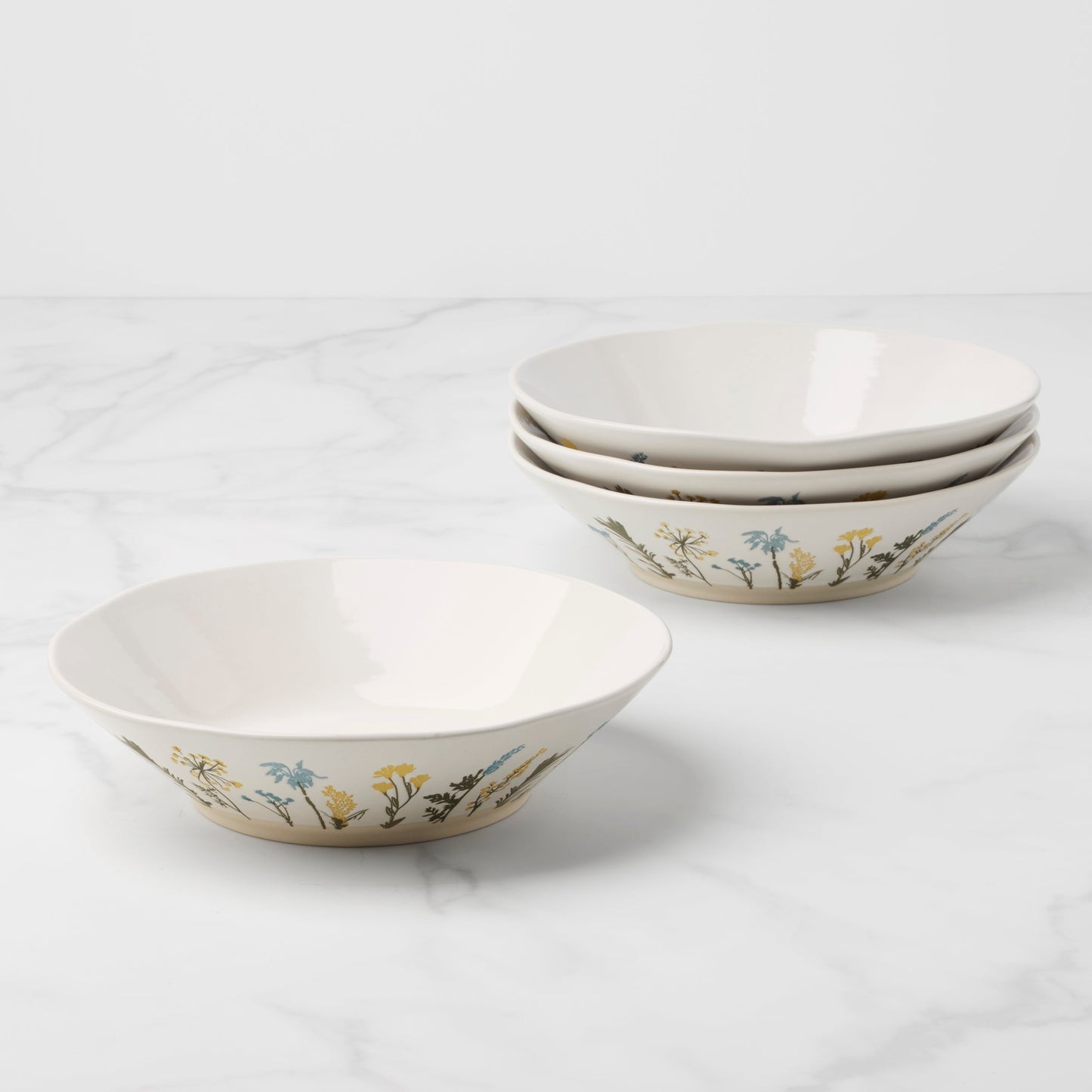 Wildflowers Dinner Bowls, Set of 4