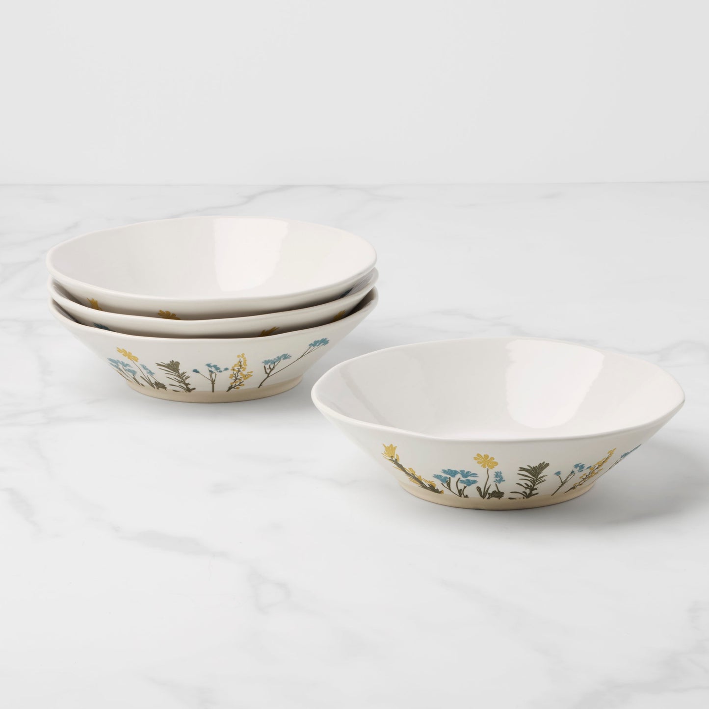 Wildflowers Pasta Bowls, Set of 4