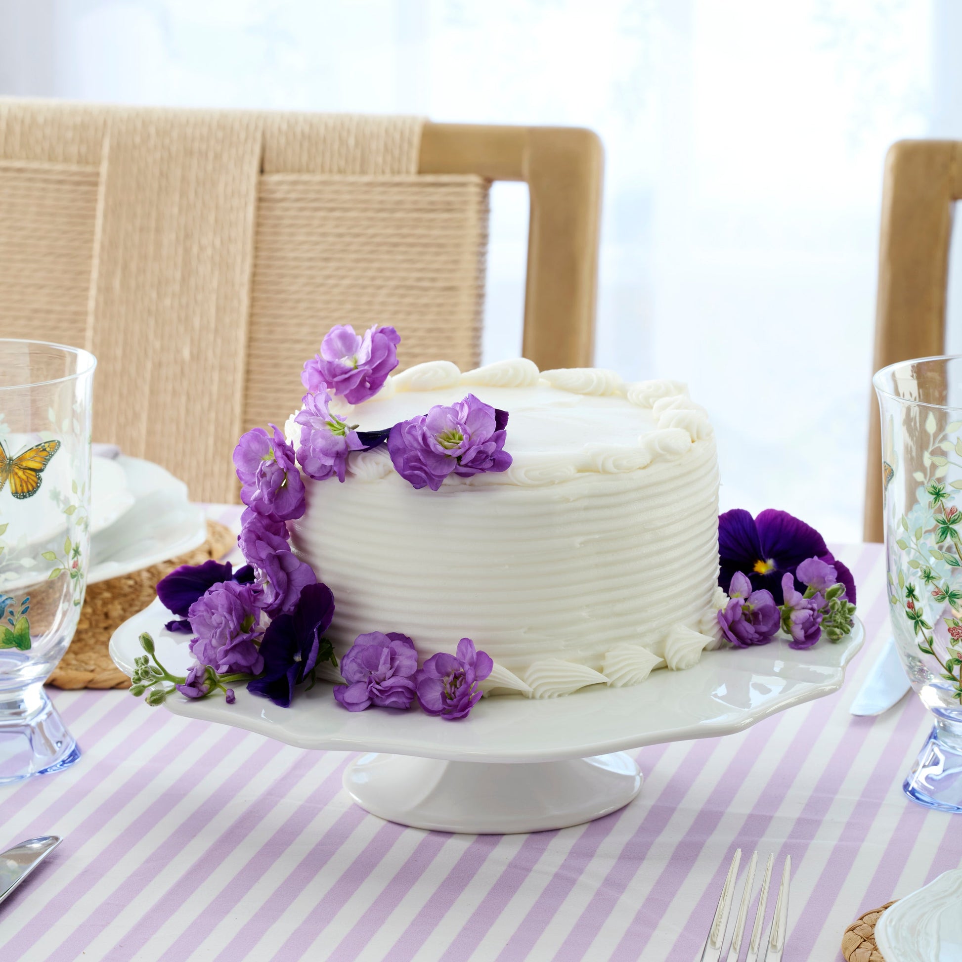 Eldridge Footed Cake Plate