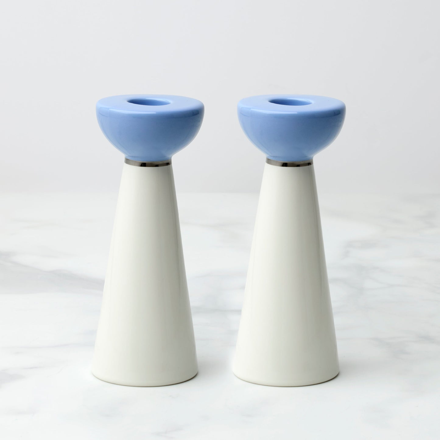 Oak Street Candlestick Holders, Set of 2