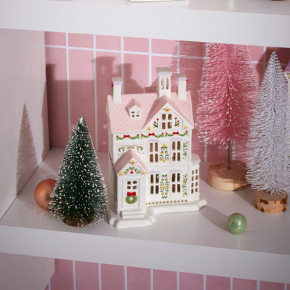 Lenox Holiday Village Lit Christmas House Figurine