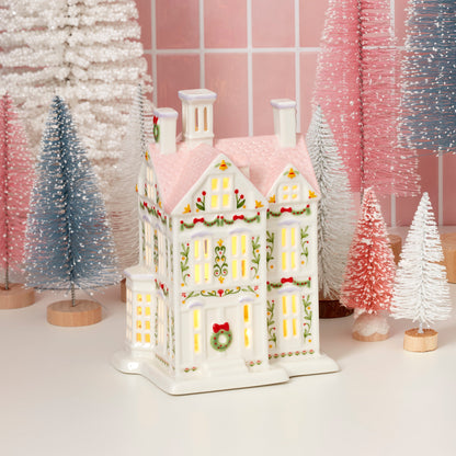Lenox Holiday Village Lit Christmas House Figurine