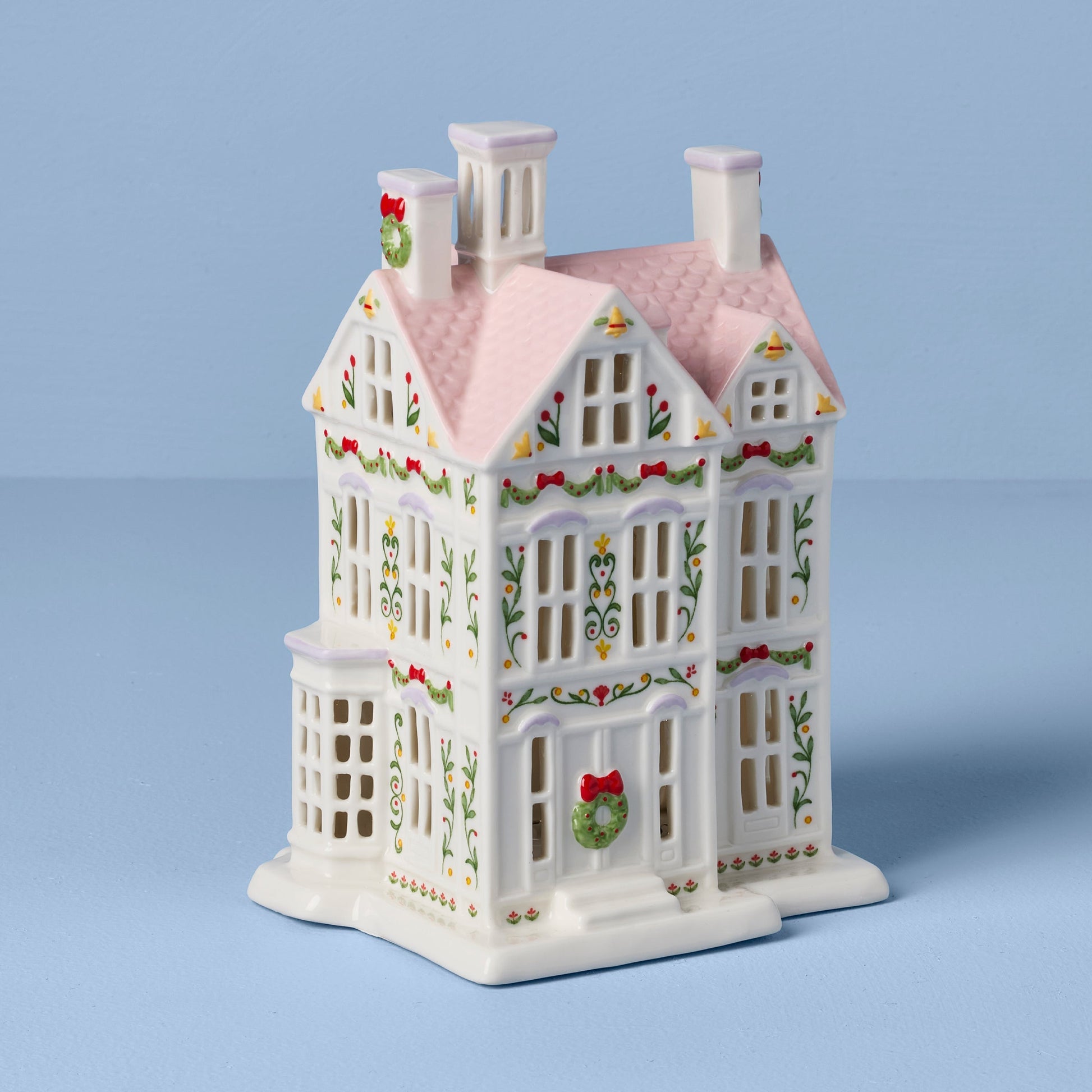 Lenox Holiday Village Lit Christmas House Figurine