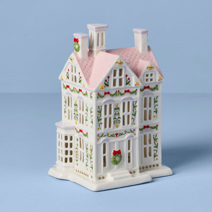 Lenox Holiday Village Lit Christmas House Figurine