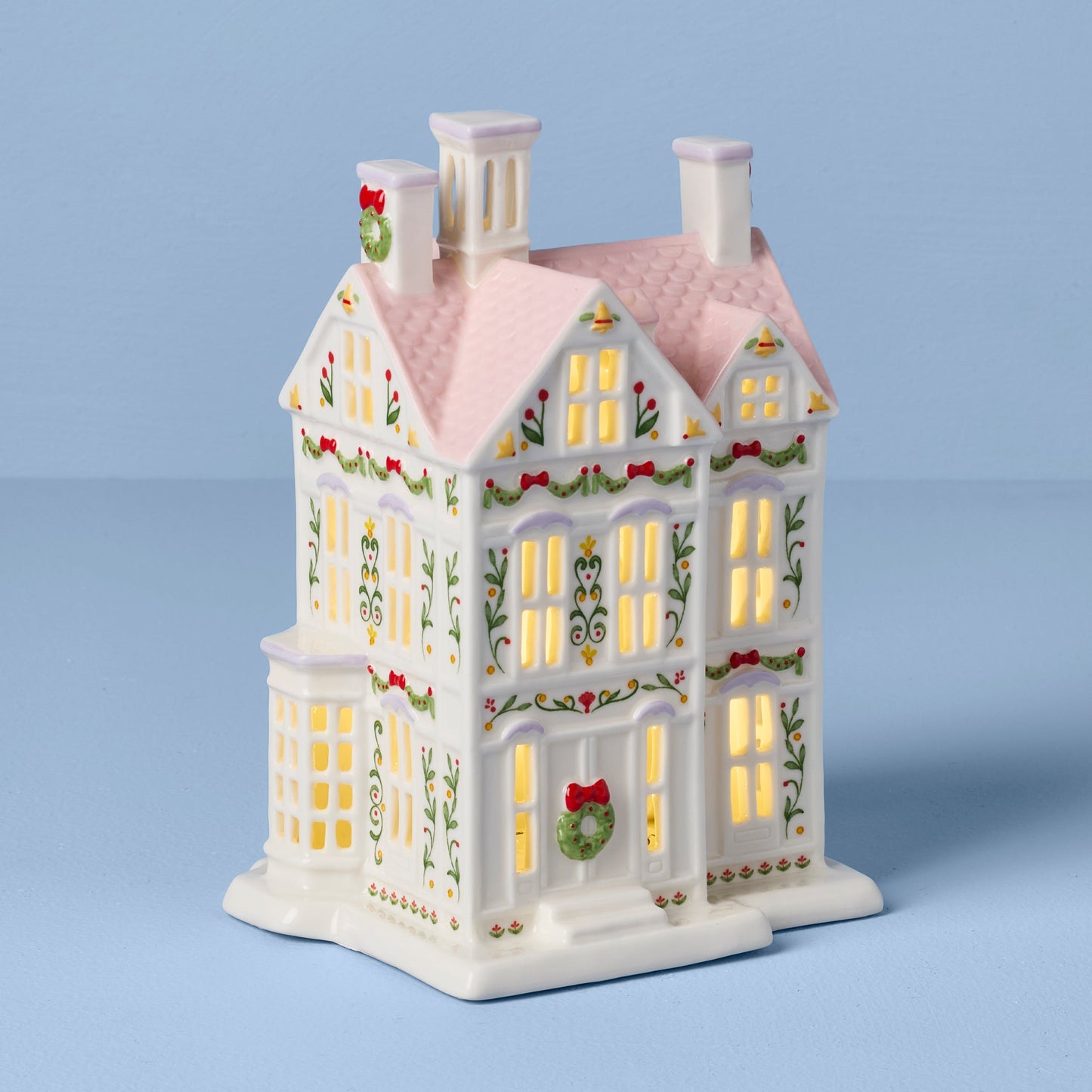 Lenox Holiday Village Lit Christmas House Figurine