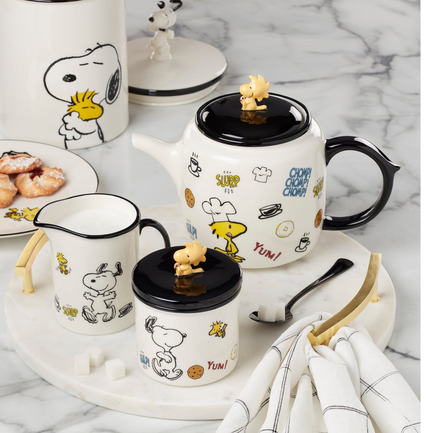 Chef Snoopy Sugar & Creamer 2-Piece Set