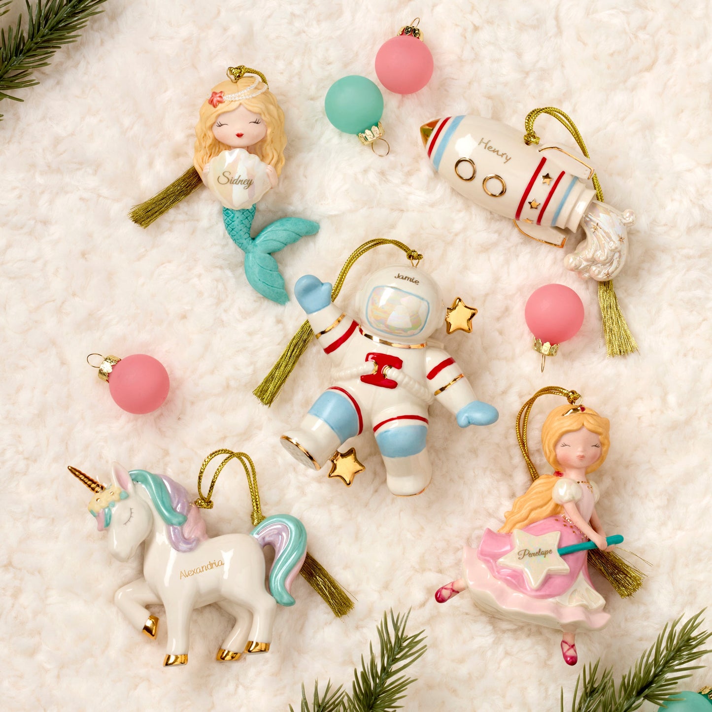 Personalized Rocket Ornament