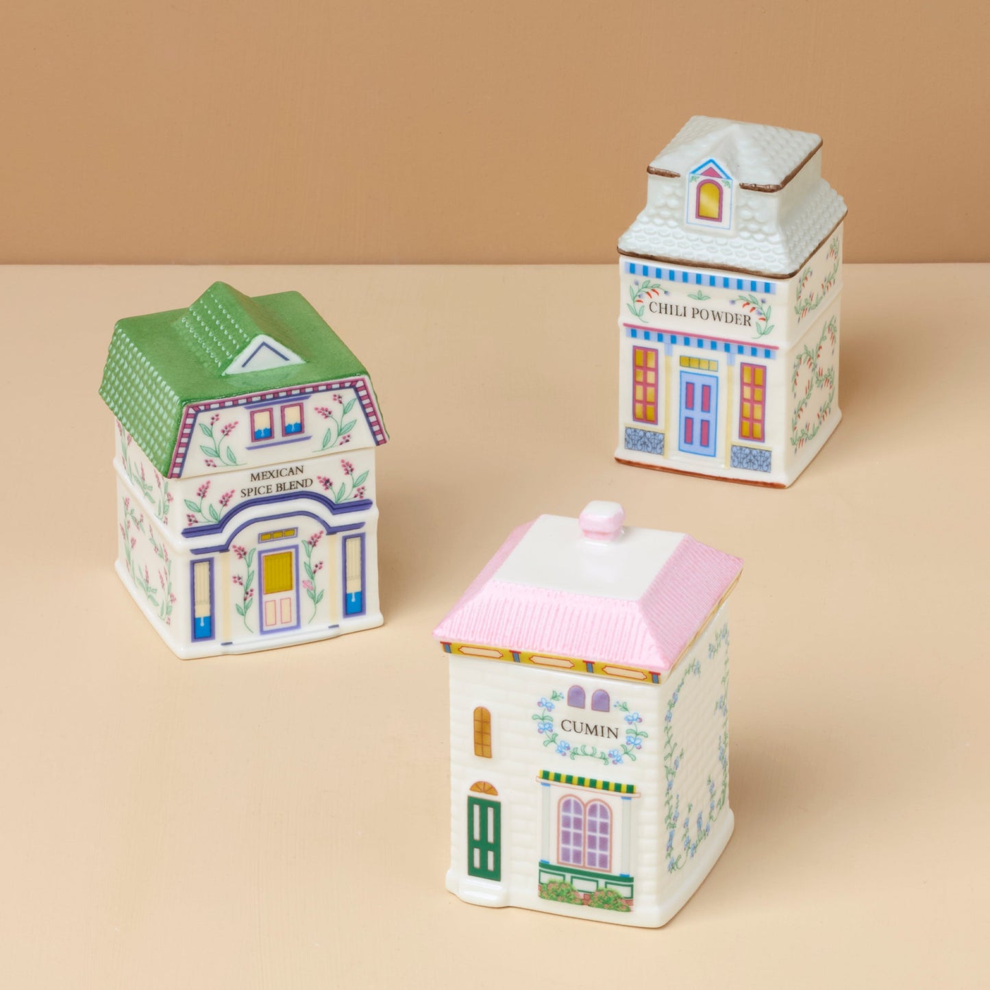 Lenox Spice Village 3-Piece Santa Fe Spice Jar Set