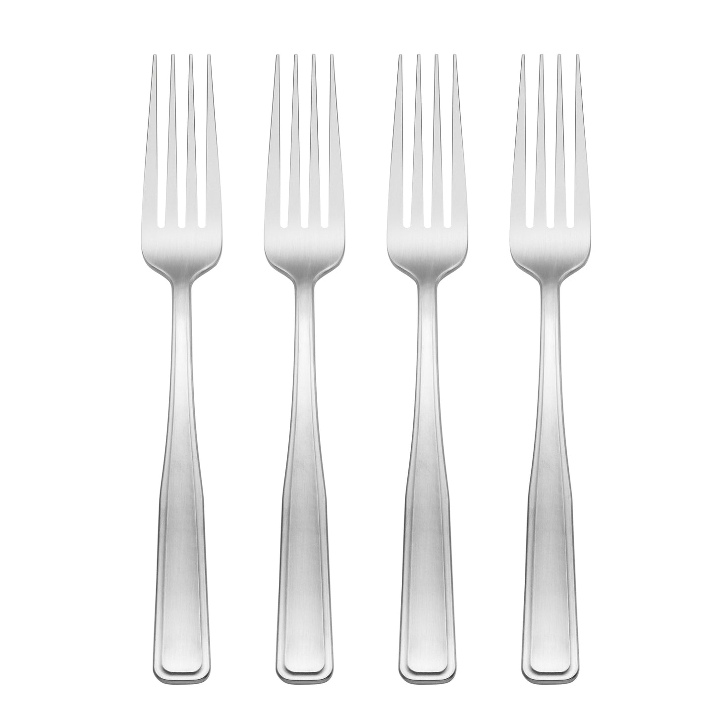 Reid Satin Dinner Forks, Set of 4