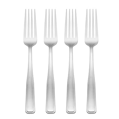 Reid Satin Dinner Forks, Set of 4