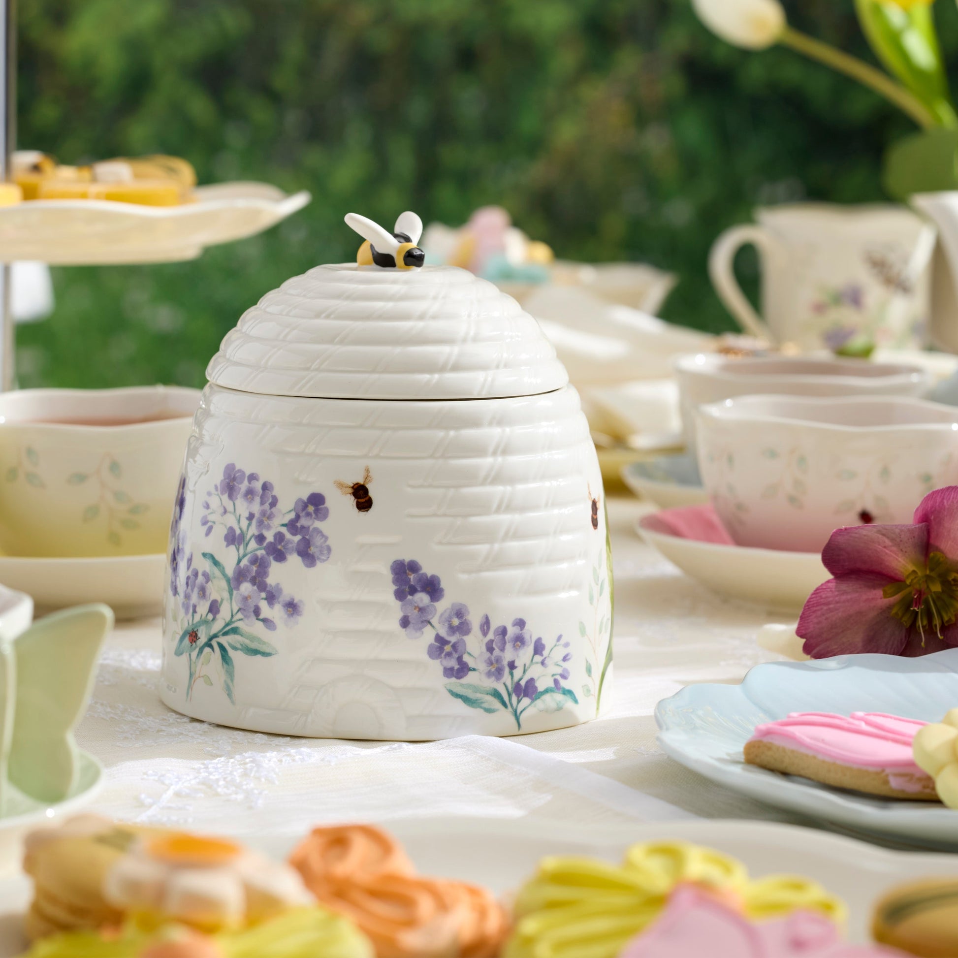 Butterfly Meadow Honeycomb Candy Jar