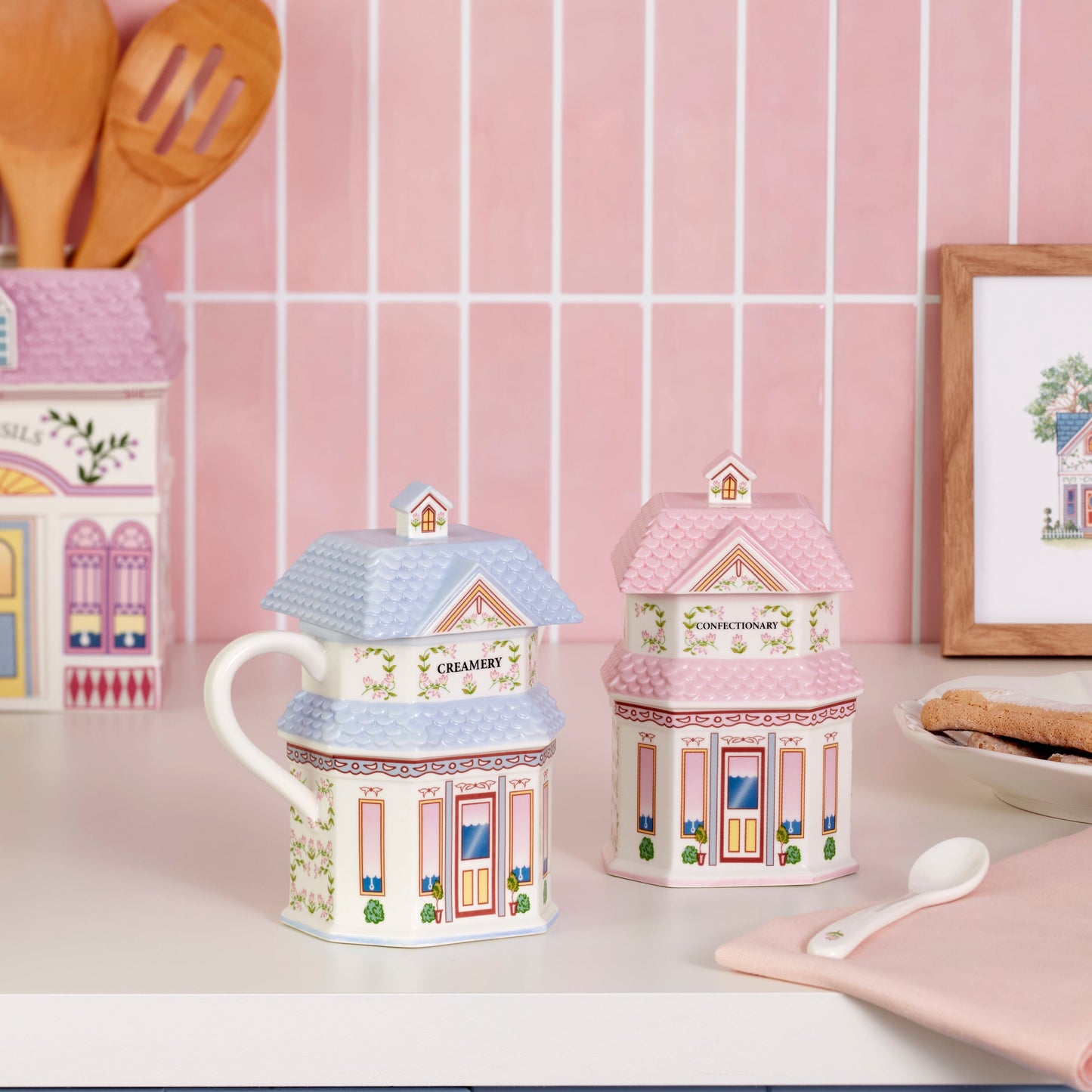 Lenox Spice Village Sugar & Creamer Set