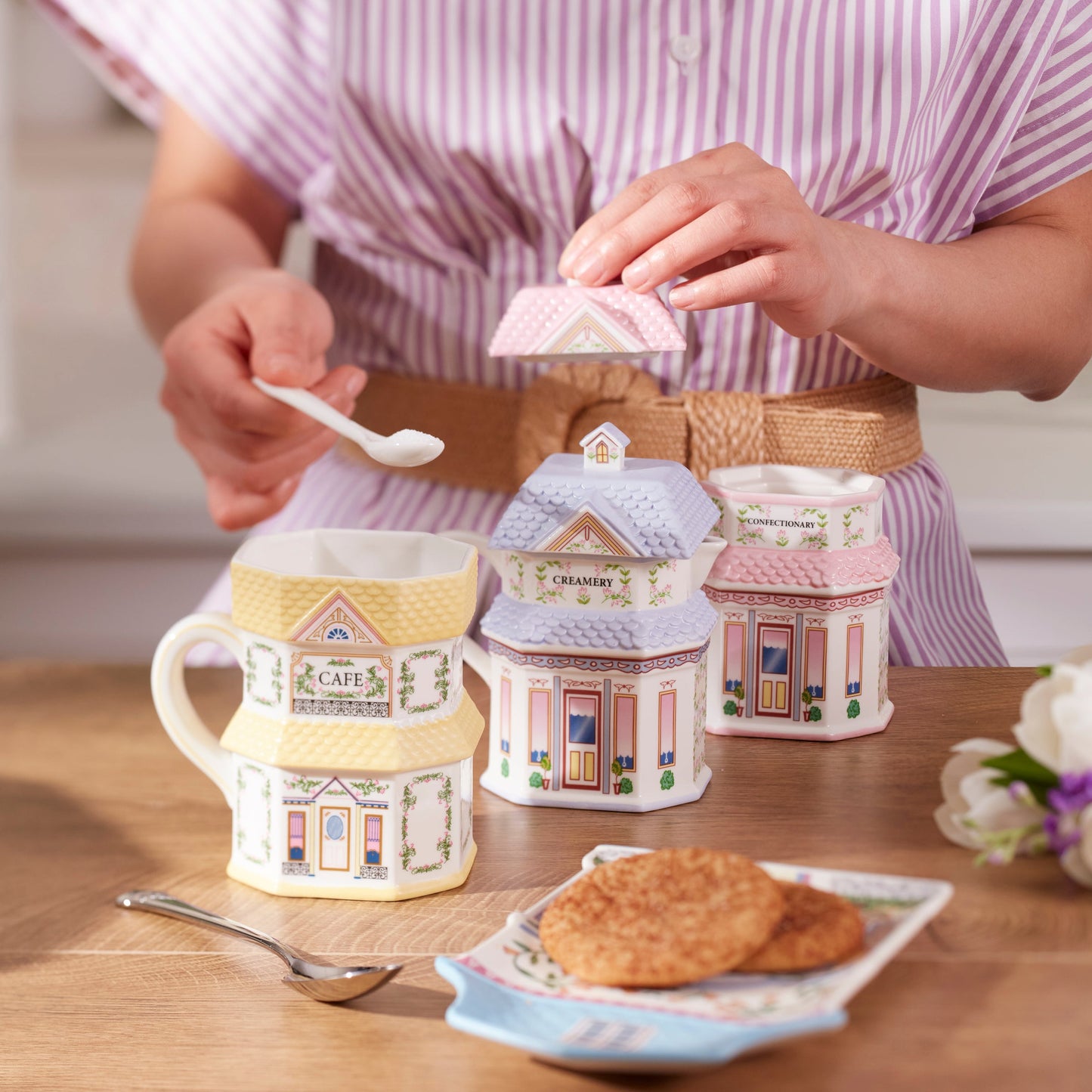 Lenox Spice Village Sugar & Creamer Set