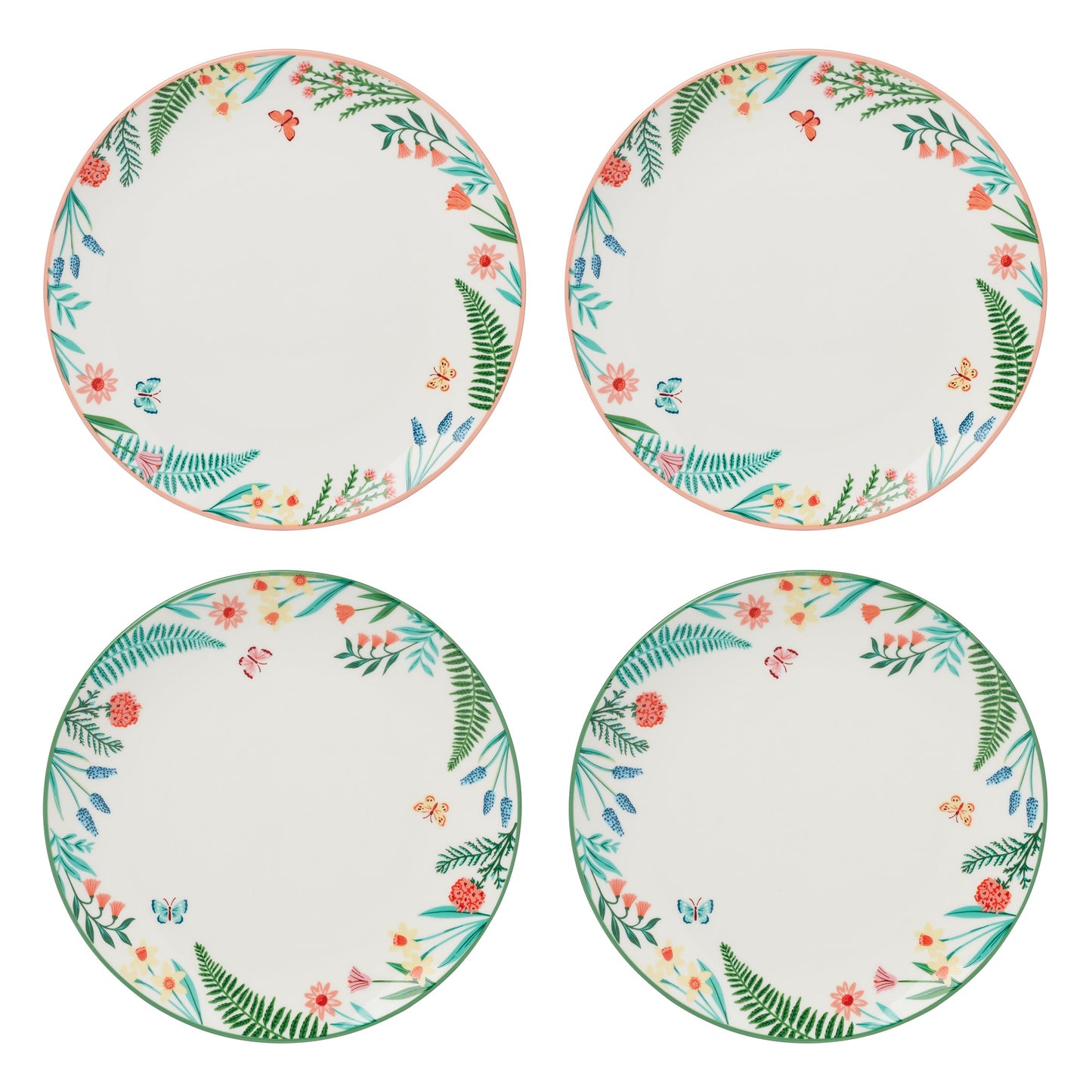 First Blooms Accent Plates, Set of 4