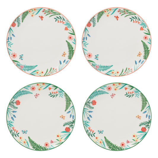 First Blooms Accent Plates, Set of 4