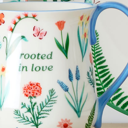 First Blooms Blue Mugs, Set of 2