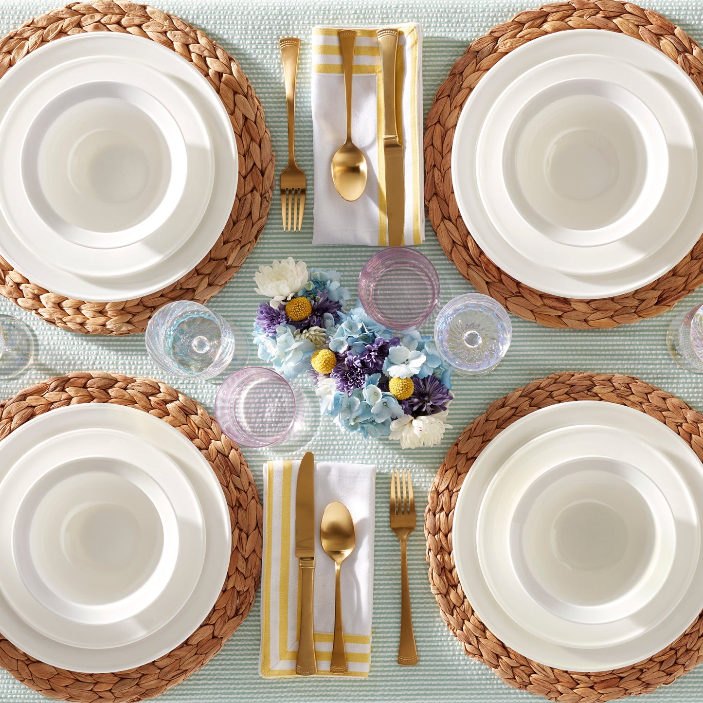 Portola Gold Satin 20-Piece Flatware Set