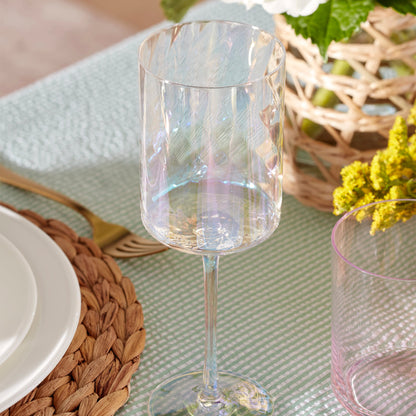 Tuscany Classics Iridescent White Wine Glasses, Set of 4