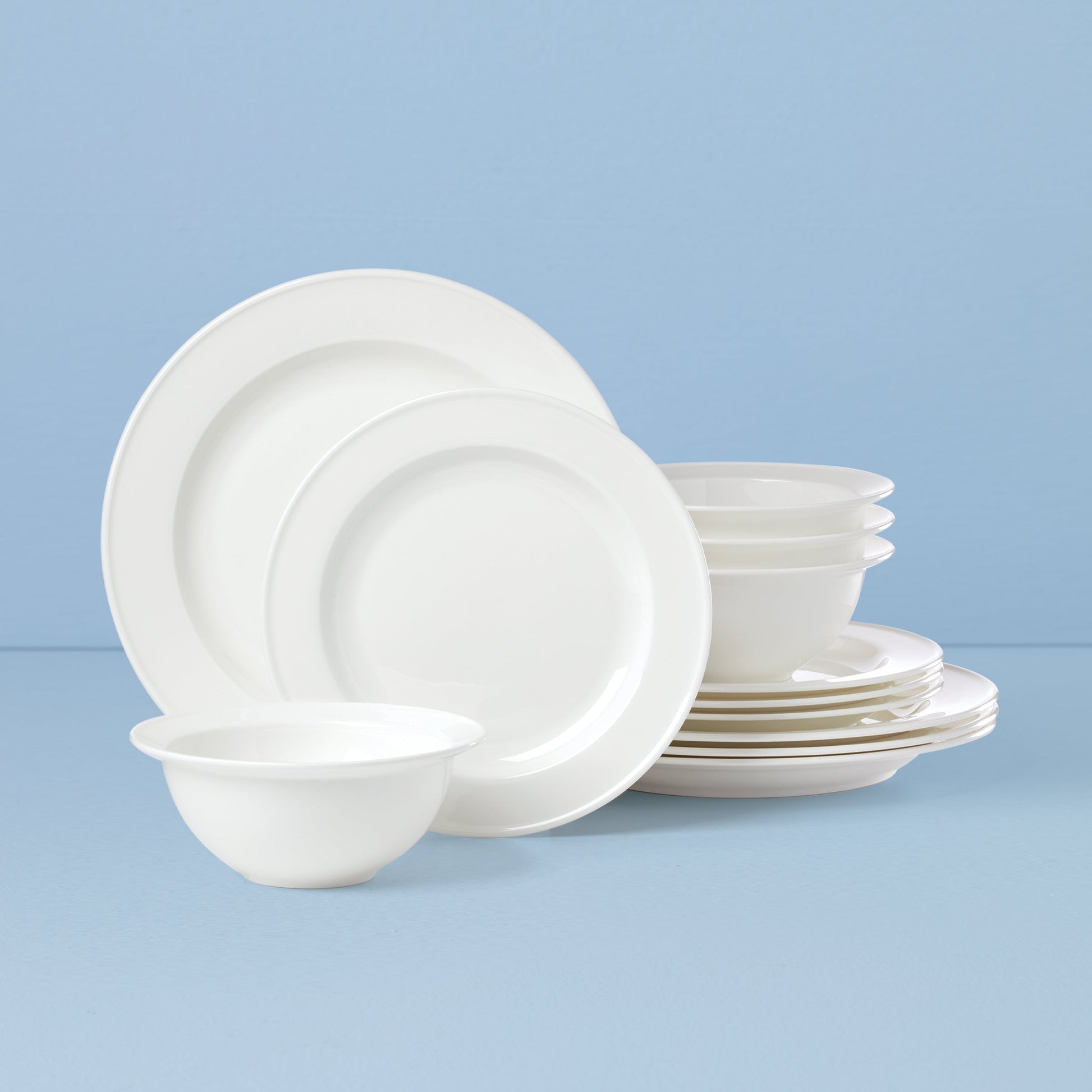 Studio 1414 Rimmed 12-Piece Dinnerware Set