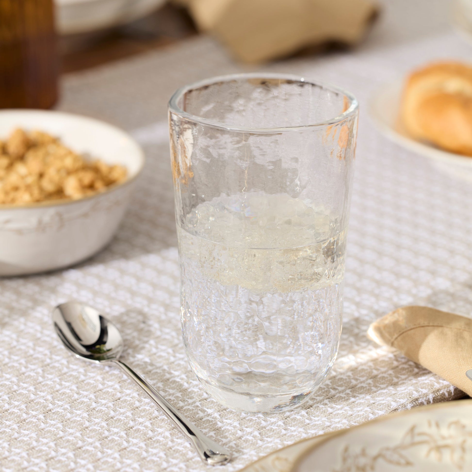 Homespun Clear Tall Tumbler - Set Of 4