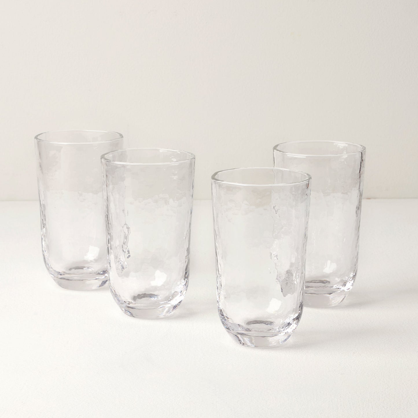 Homespun Clear Tall Tumbler - Set Of 4
