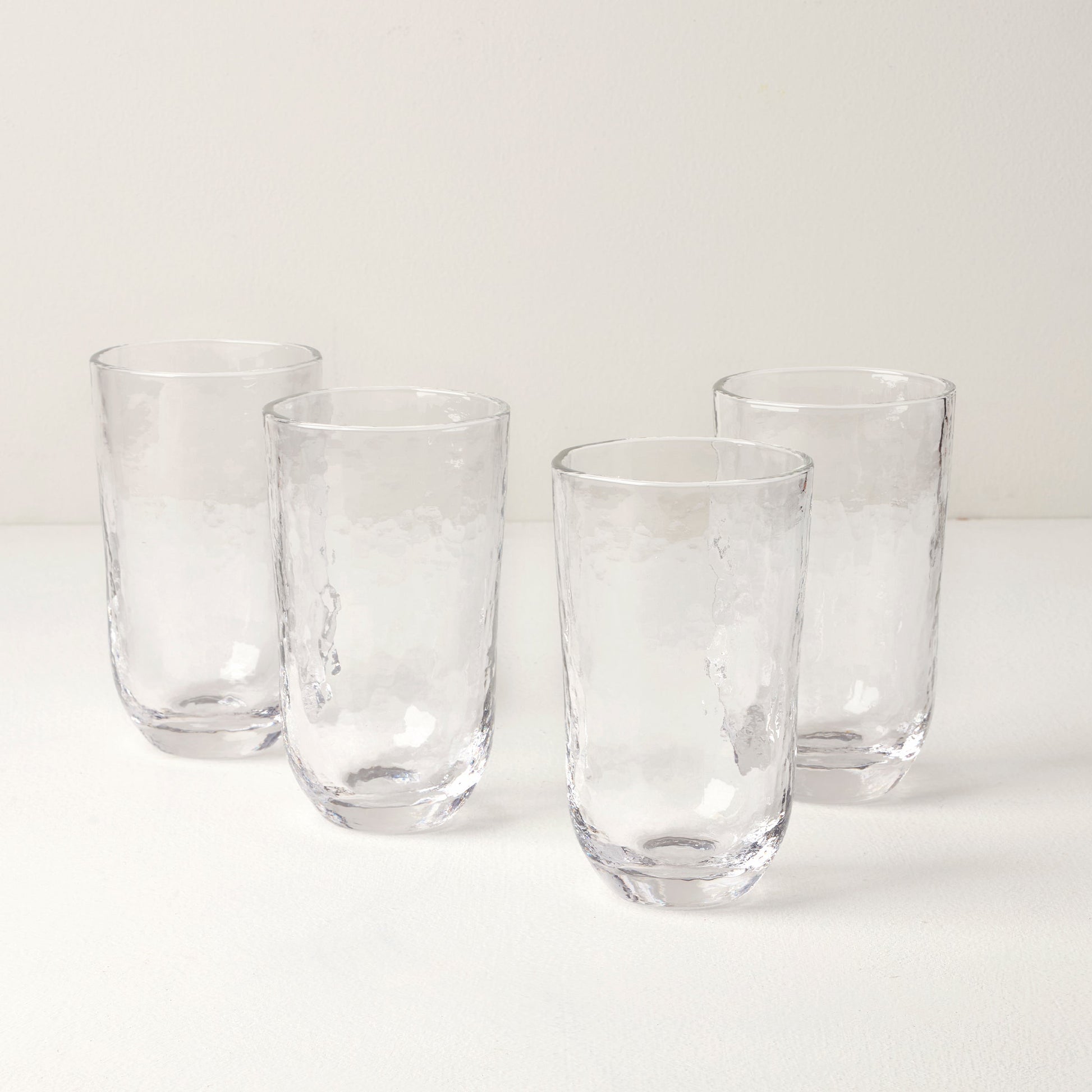 Homespun Clear Tall Tumbler - Set Of 4