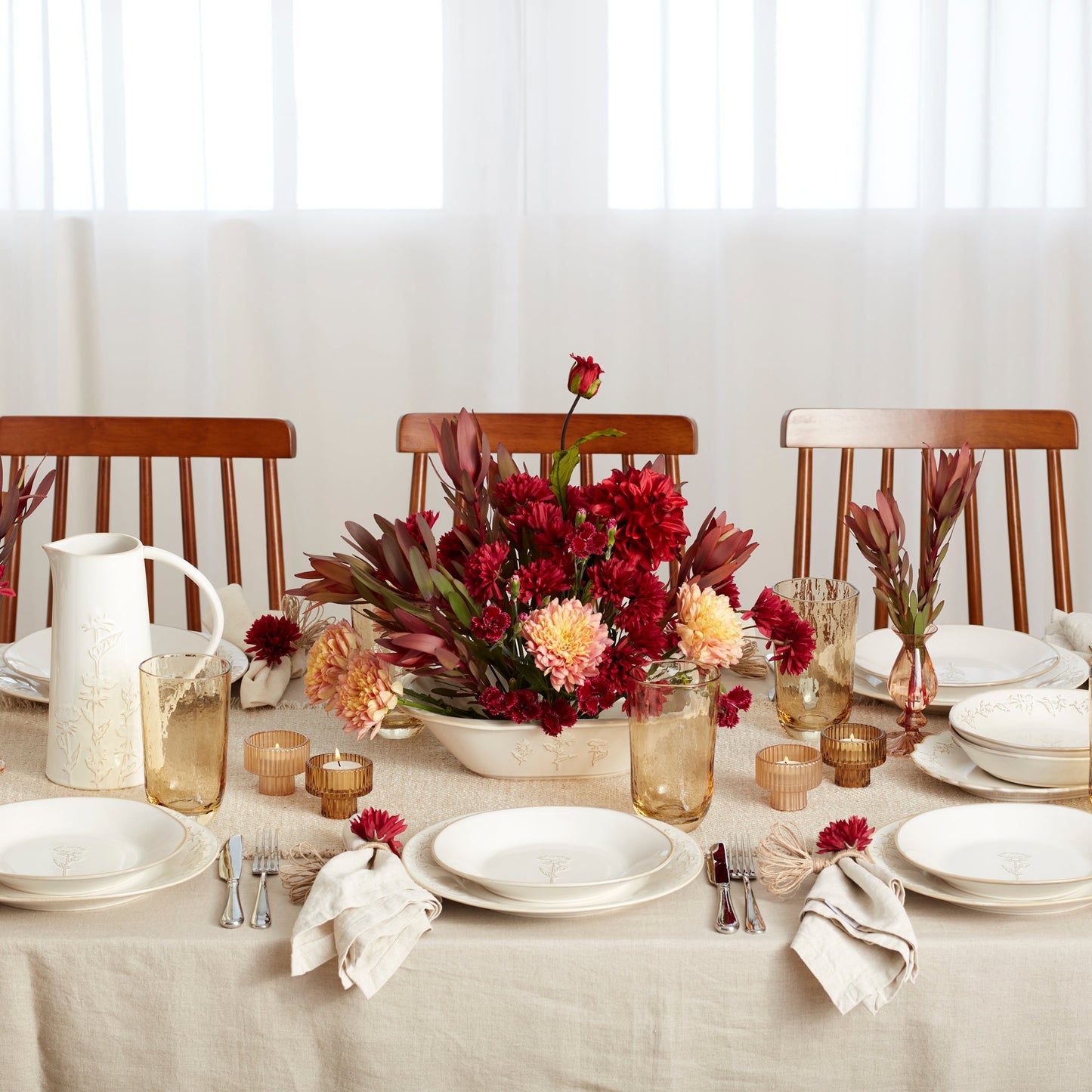 Homespun 16-Piece Dinnerware Set