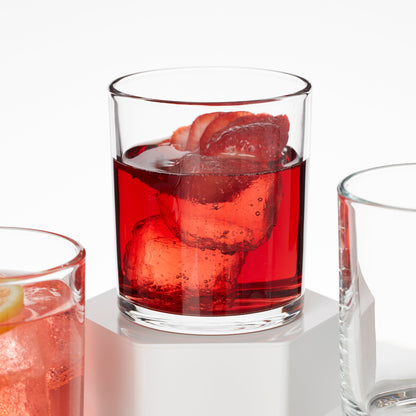 24 Seven Clear Medium Tumblers, Set of 6