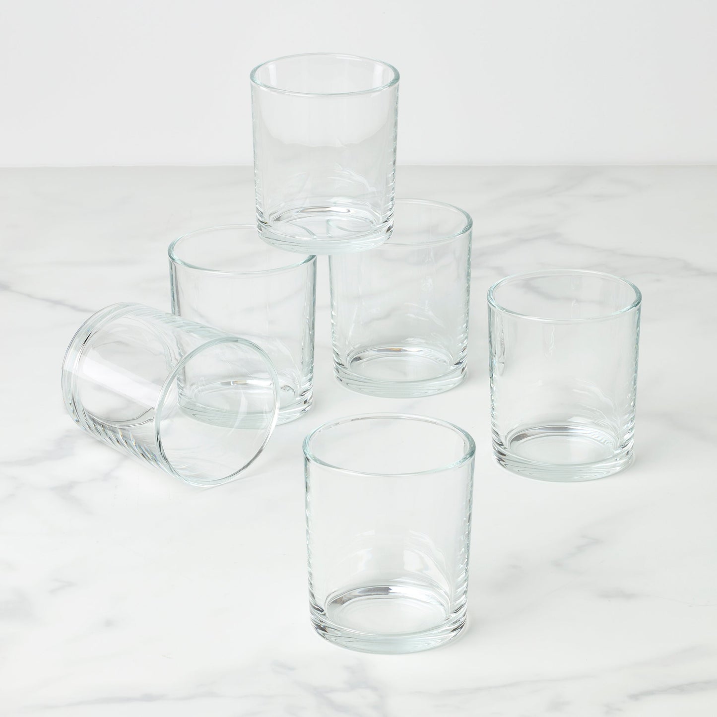 24 Seven Clear Medium Tumblers, Set of 6