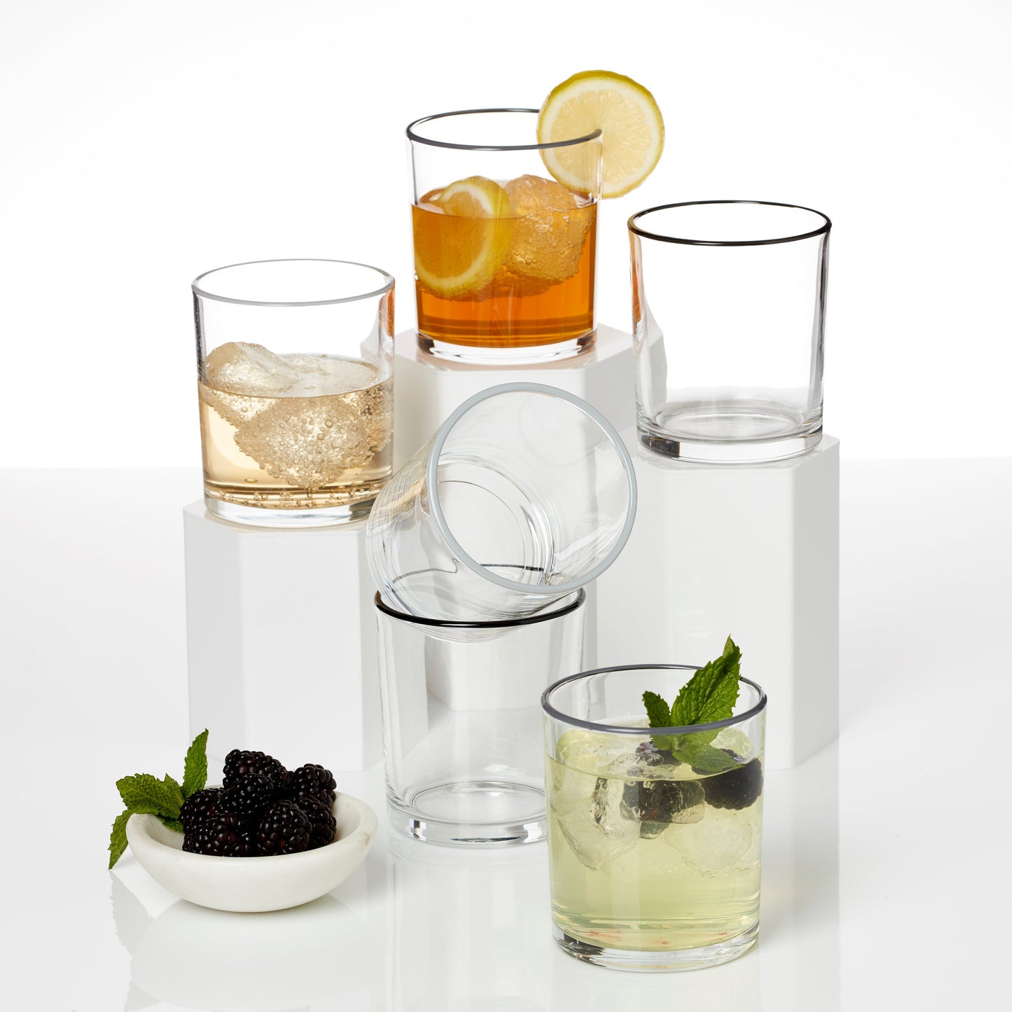 24 Seven Pumice Medium Tumblers, Set of 6
