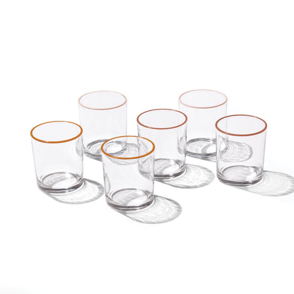 24 Seven Sunbaked Medium Tumblers, Set of 6