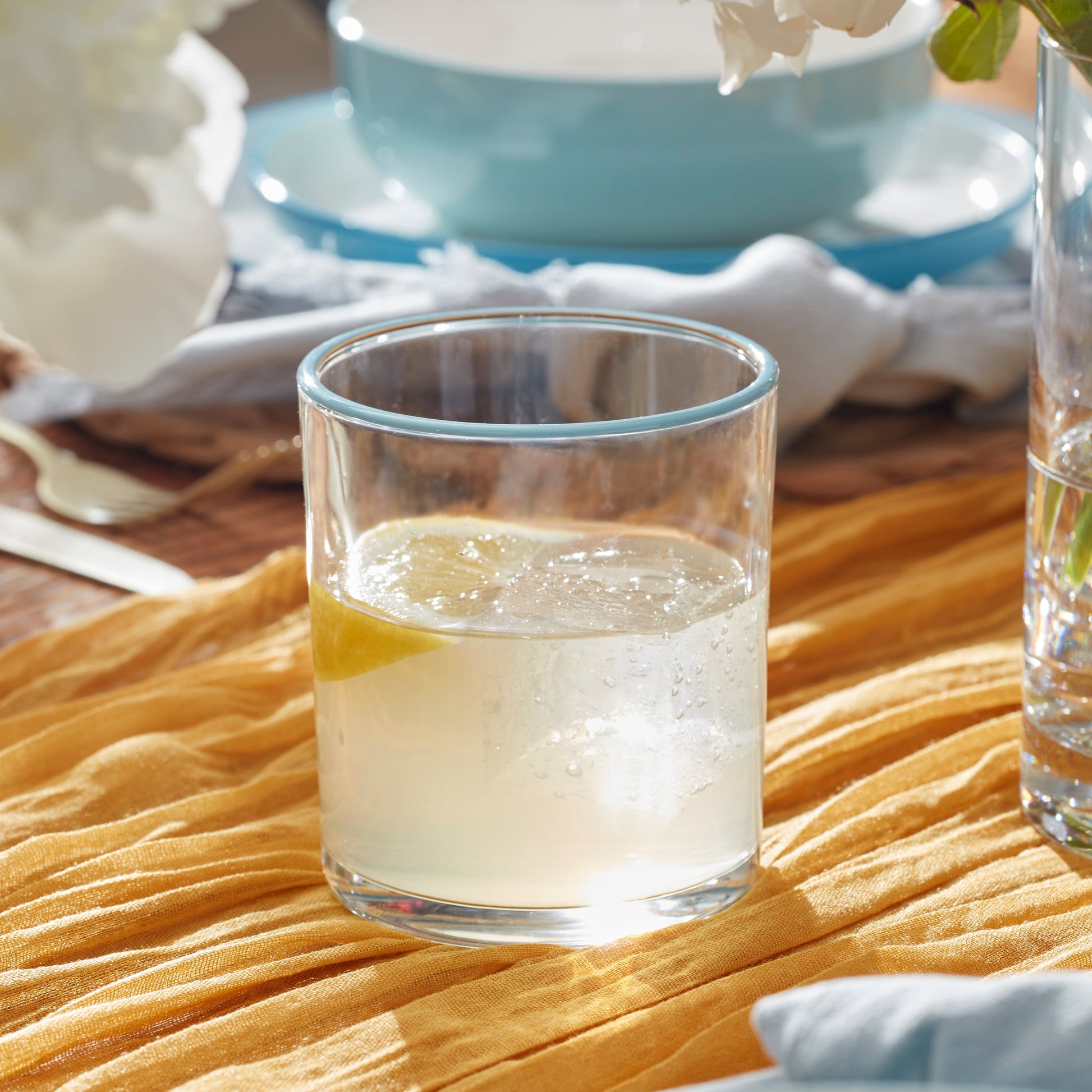 24 Seven Turquoise Medium Tumblers, Set of 6