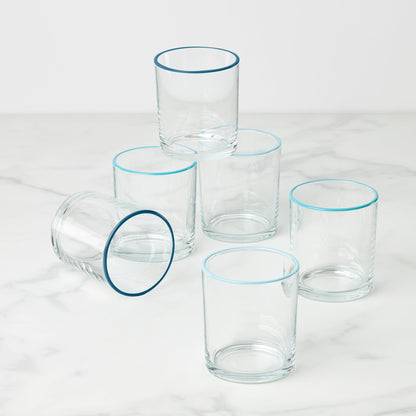 24 Seven Turquoise Medium Tumblers, Set of 6