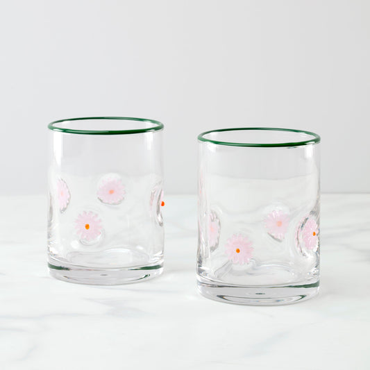 24 Seven Flower Tumbler, Set of 2