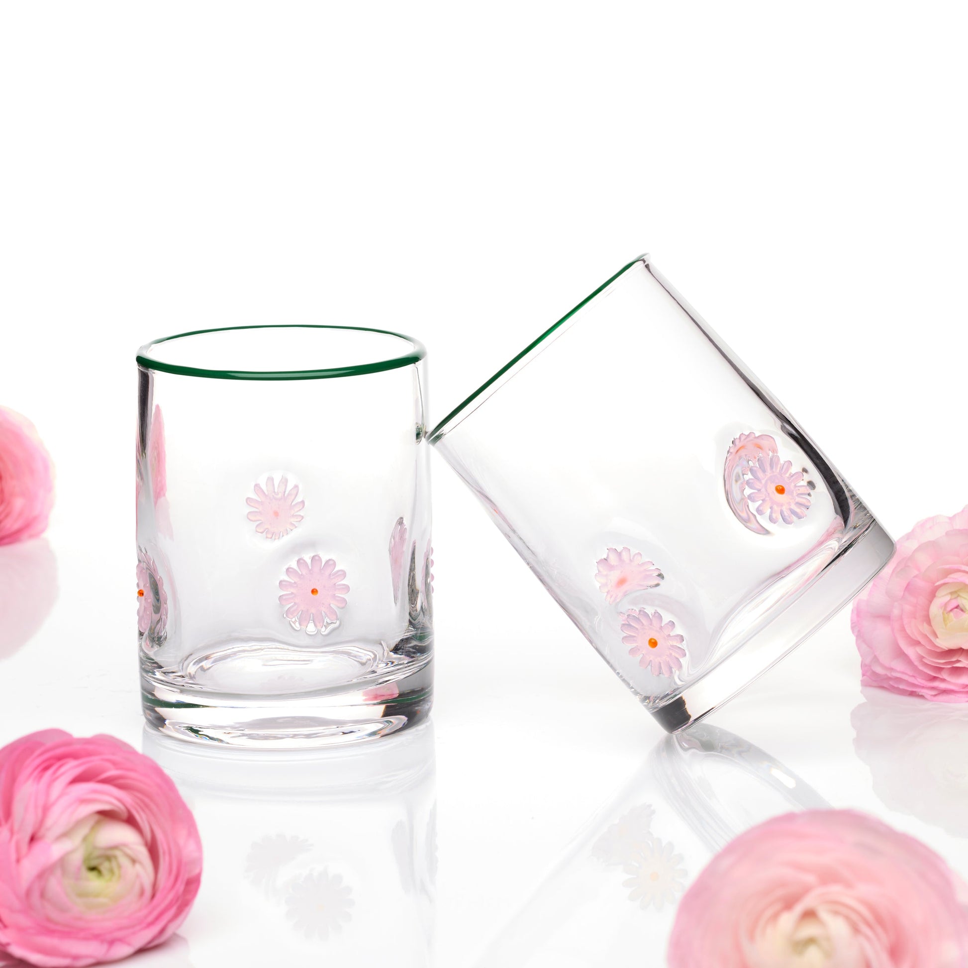 24 Seven Flower Tumbler, Set of 2