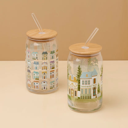 Lenox Spice Village Can Cooler Glasses, Set of 2