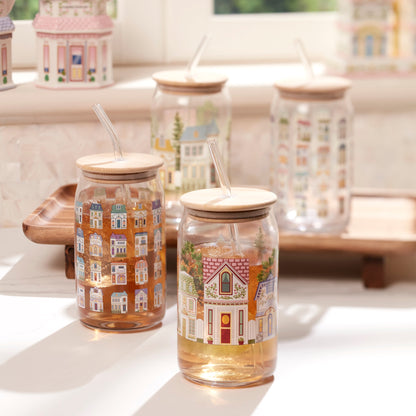 Lenox Spice Village Can Cooler Glasses, Set of 2