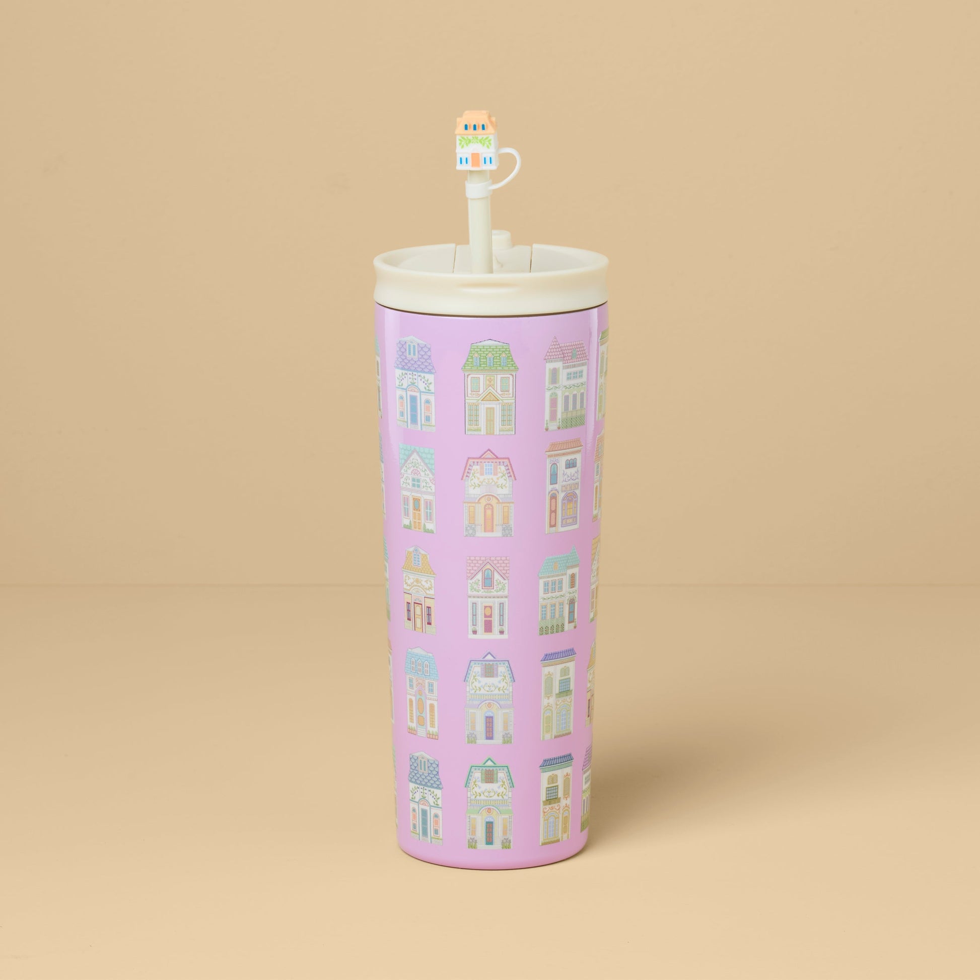 Lenox Spice Village 24oz Tumbler with Straw & Topper