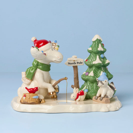 Marcel the Moose Fishing Figurine