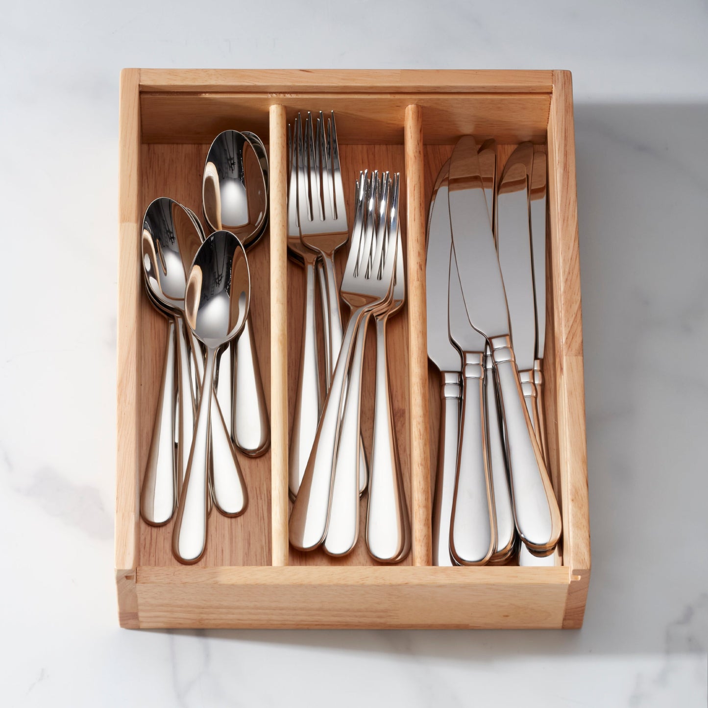 Studio 1414 Mirror 24 Piece Flatware Set with Caddy
